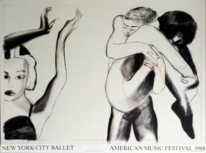 ABOUT EDWARD KURSTAK New York City Ballet 1988  by Francesco Clemente
