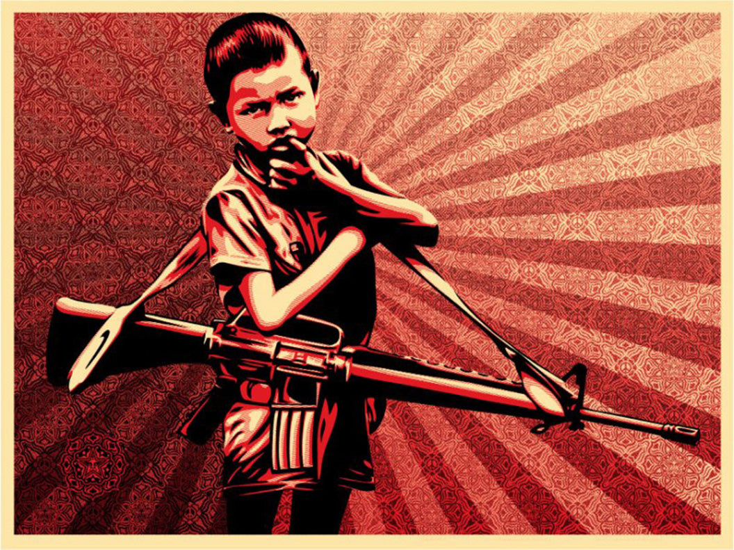 ABOUT EDWARD KURSTAK DUALITY OF HUMANITY 5 by Frank Shepard Fairey (Obey)