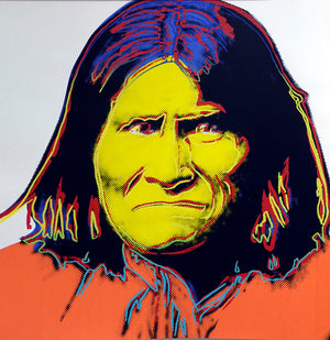 ABOUT EDWARD KURSTAK Geronimo, FSII 384   ANDY WARHOL,   from Cowboys and Indians, 1986