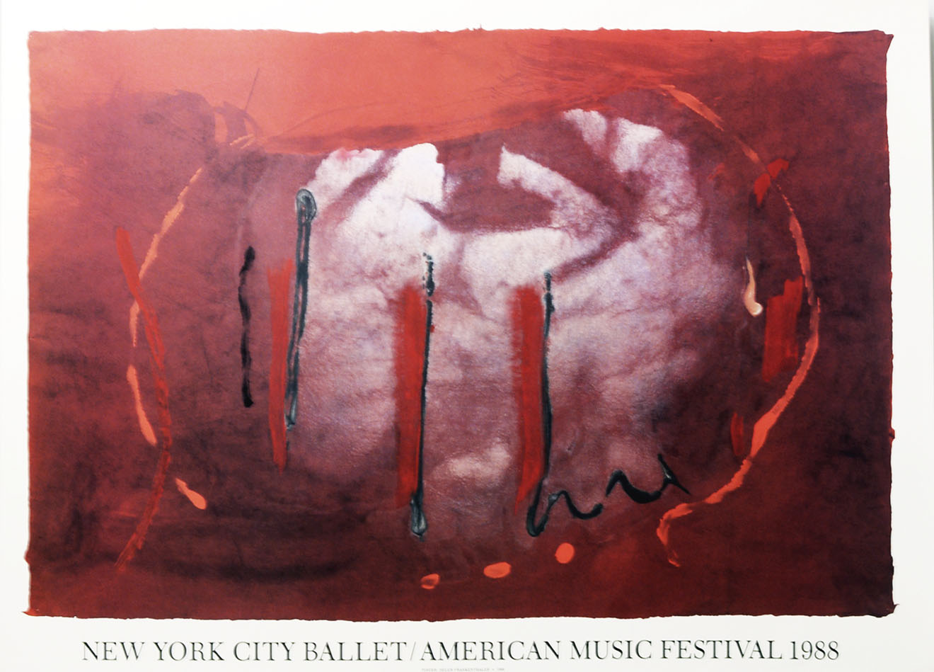 ABOUT EDWARD KURSTAK New York City Ballet 1988 by Helen Frankenthaler