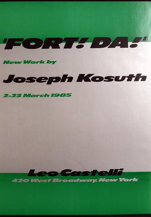 ABOUT EDWARD KURSTAK Fort Da 1985 by Joseph KOSUTH