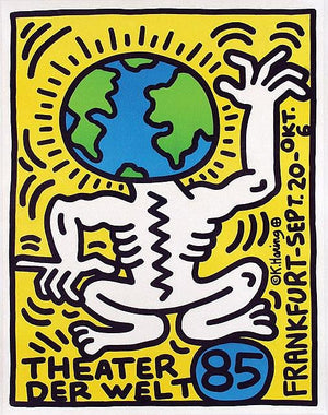 ABOUT EDWARD KURSTAK Theater der Welt Frankfurt  by Keith Haring