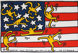 ABOUT EDWARD KURSTAK New York City Ballet POSTER by Keith Haring