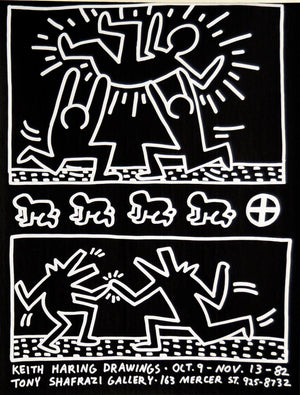 ABOUT EDWARD KURSTAK Tony Shafazi Gallery POSTER,unsigned  by Keith Haring