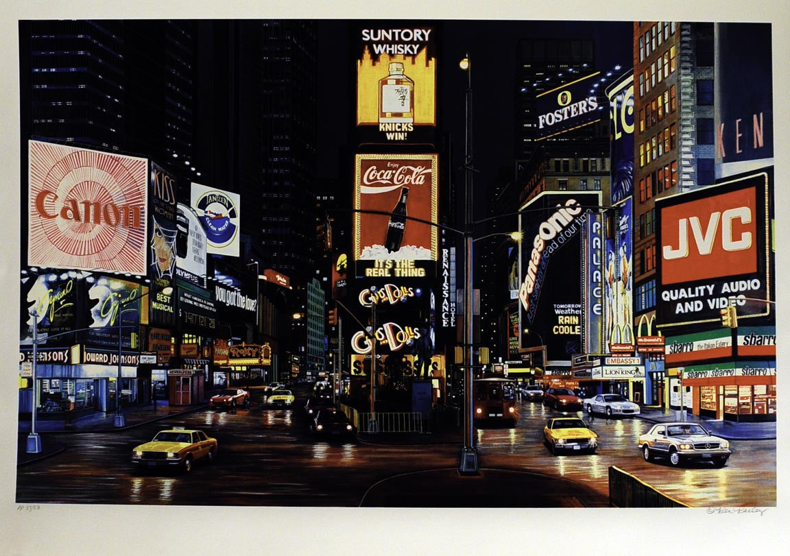 ABOUT EDWARD KURSTAK Ken Keeley Times Square Night - II