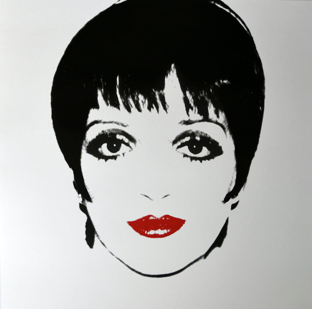 ABOUT EDWARD KURSTAK Liza Minnelli, 1976 b/w  by ANDY Warhol