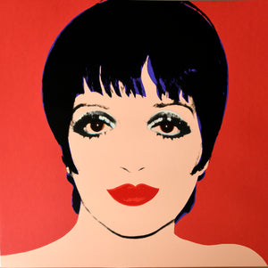 ABOUT EDWARD KURSTAK Liza Minnelli, 1976 red by ANDY Warhol