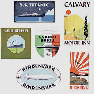 ABOUT EDWARD KURSTAK Nancy Reitkopf Luggage Labels, six stickers