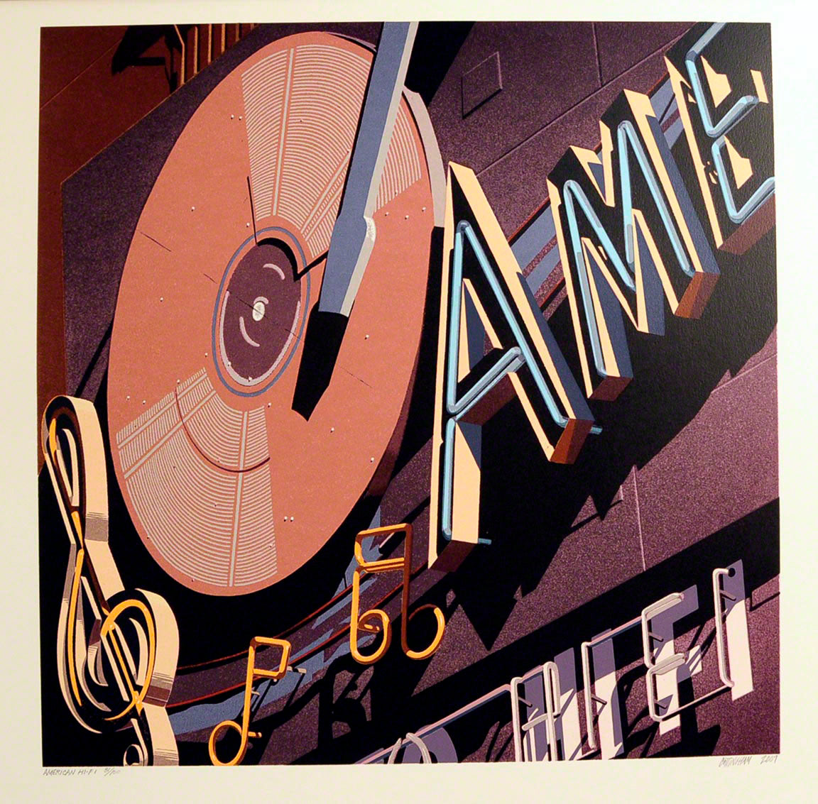 American Signs AME by Robert Cottingham