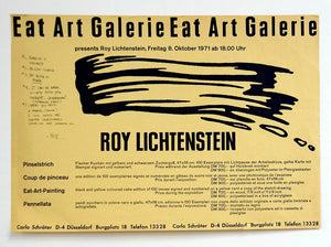ABOUT EDWARD KURSTAK EAT ART GALERIE EAT ART GALERIE, 1971 by Roy Lichtenstein