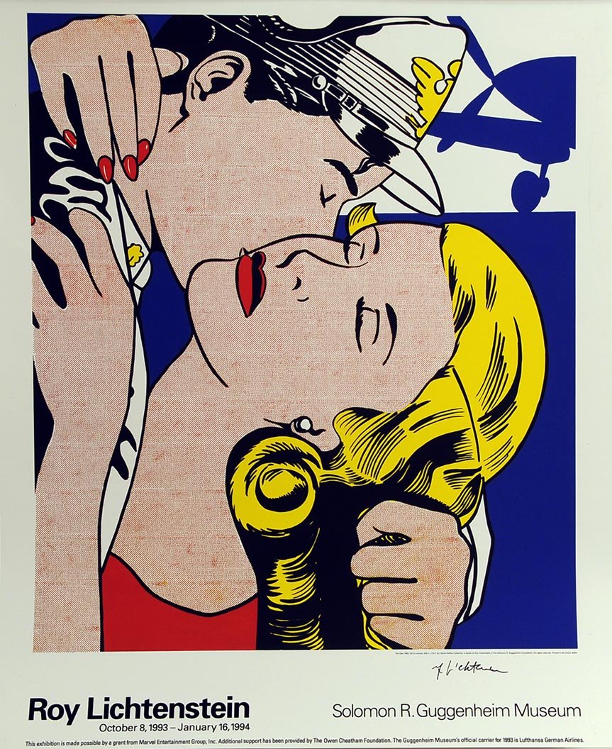 ABOUT EDWARD KURSTAK KISS I by  Roy Lichtenstein