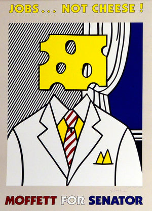 ABOUT EDWARD KURSTAK Jobs.. Not Cheese Poster by Roy Lichtenstein