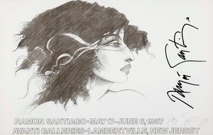 ABOUT EDWARD KURSTAK Ramon Santiago  exhibition poster, 1987