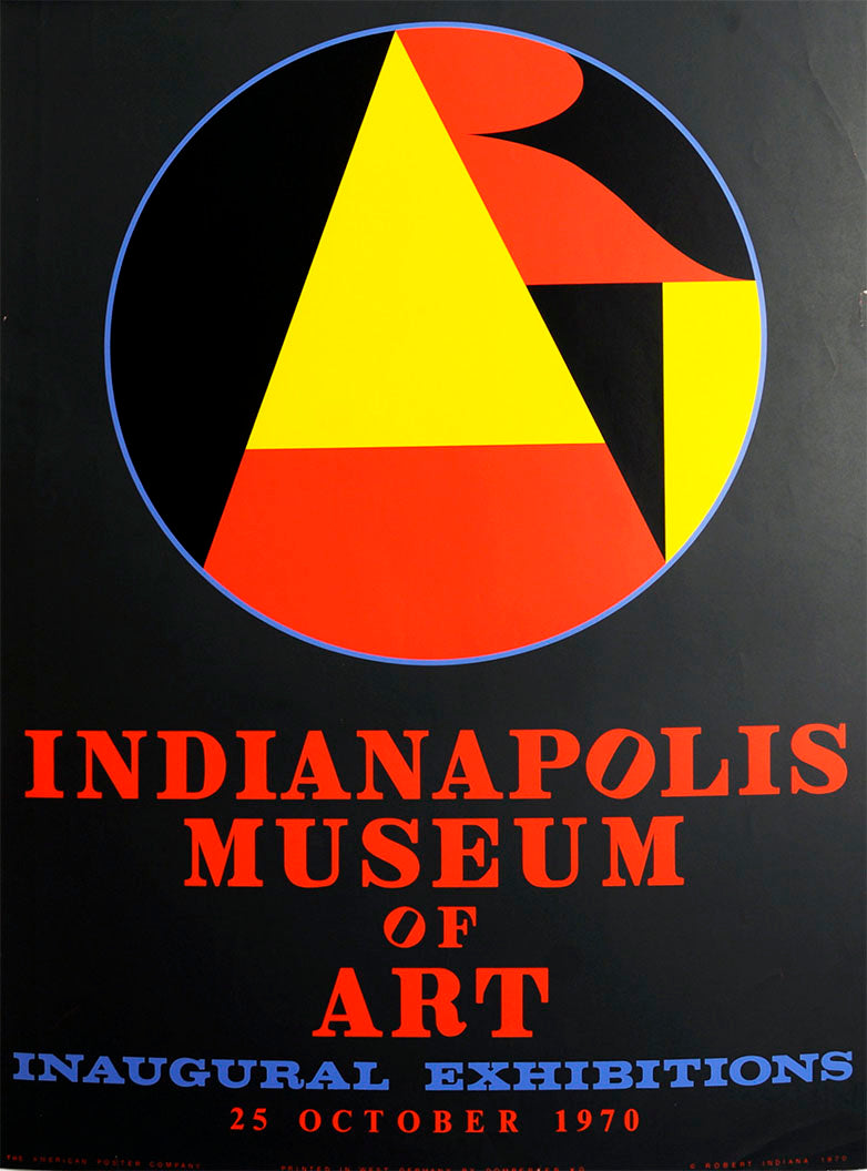 ABOUT EDWARD KURSTAK Indianapolis Museum of Art Poster 1970 by Robert Indiana
