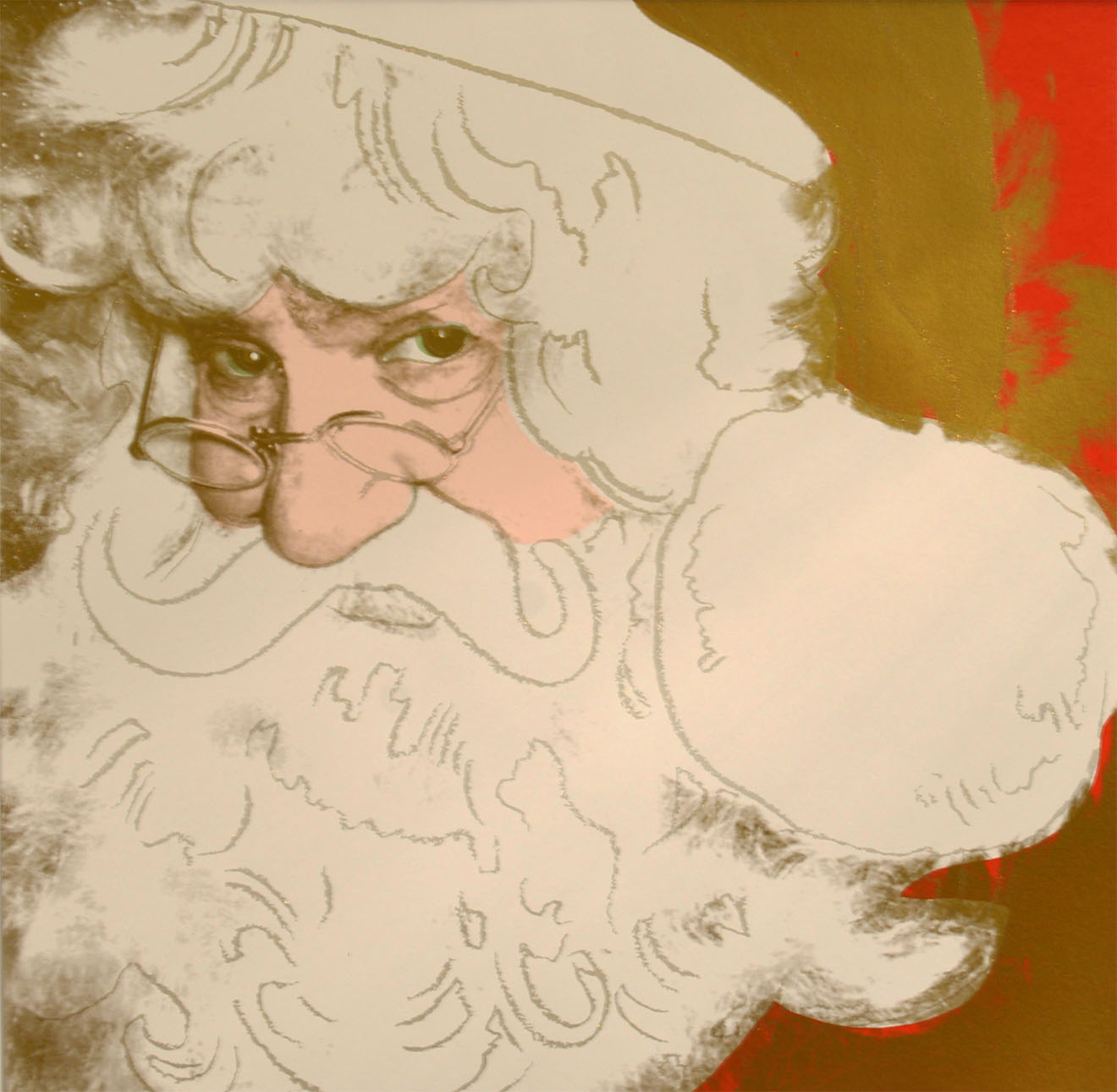 ABOUT EDWARD KURSTAK Santa Claus from Myths Portfolio by ANDY Warhol