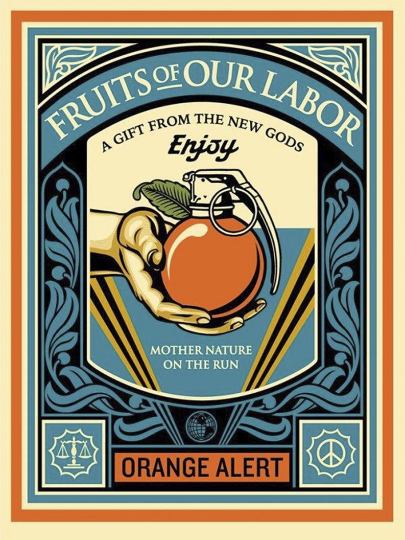 ABOUT EDWARD KURSTAK FRUITS OF OUR LABOR by Shepard Fairey