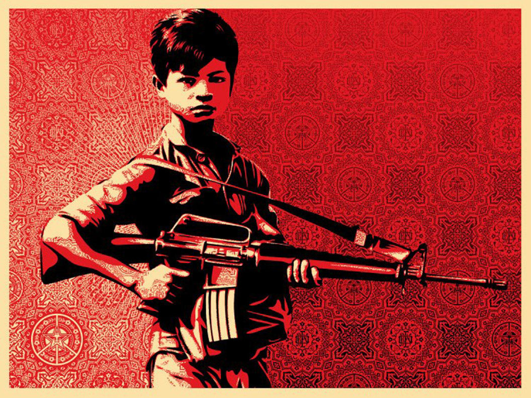 ABOUT EDWARD KURSTAK DUALITY OF HUMANITY 4 by Frank Shepard Fairey (Obey)
