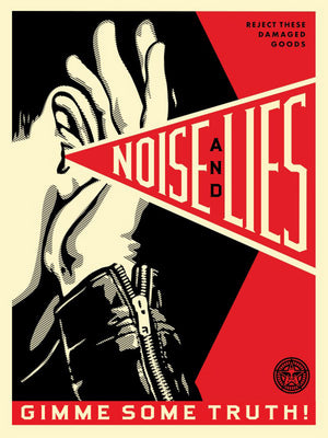 ABOUT EDWARD KURSTAK NOISE & LIES (RED)  by Frank Shepard Fairey (Obey)