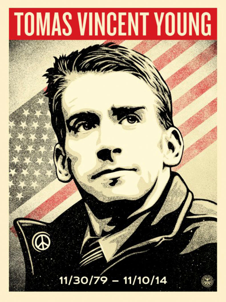 ABOUT EDWARD KURSTAK TOMAS YOUNG TRIBUTE   by Frank Shepard Fairey (Obey)