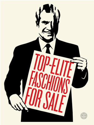 ABOUT EDWARD KURSTAK TOP-ELITE FASCHIONS FOR SALE   by Frank Shepard Fairey (Obey)