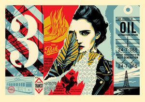 ABOUT EDWARD KURSTAK WRONG PATH LARGE FORMAT  by Frank Shepard Fairey (Obey)
