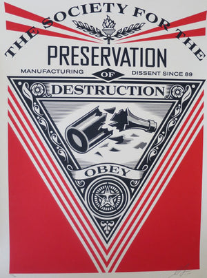 ABOUT EDWARD KURSTAK The Society For The Preservation Of Destruction  by Frank Shepard Fairey (Obey)