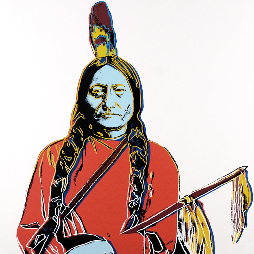 ABOUT EDWARD KURSTAK ANDY Warhol  Sitting Bull FSIII A 54, unpublished print, from Cowboys and Indians, 1986