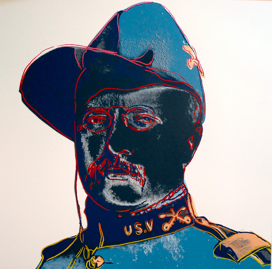 ABOUT EDWARD KURSTAK ANDY WARHOL  Cowboys and Indians, 1986,  Teddy Roosevelt