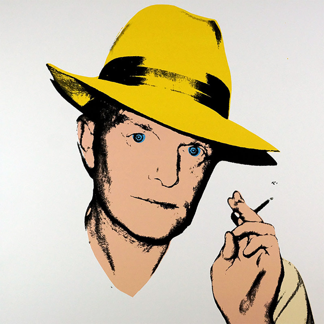 ABOUT EDWARD KURSTAK Truman Capote, YELLOW 1984 by ANDY Warhol