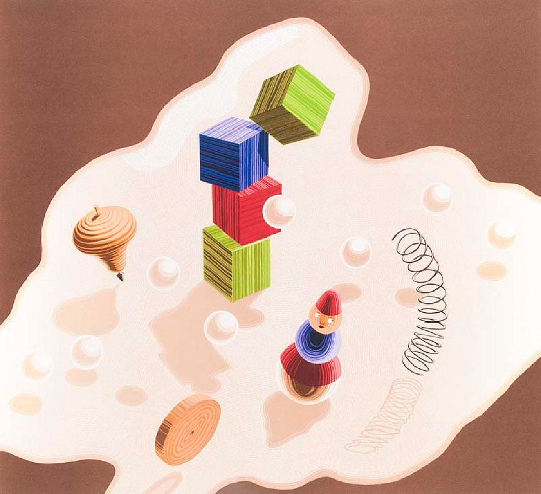 ABOUT EDWARD KURSTAK Untitled,  toys 1986 by Vasarely, Victor