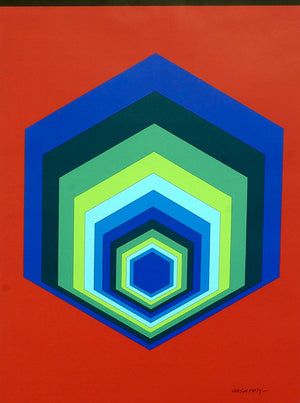 ABOUT EDWARD KURSTAK UNTITLED by Victor Vasarely