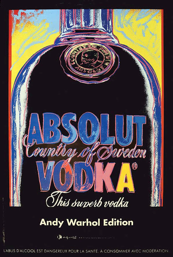 ABOUT EDWARD KURSTAK Absolut Vodka 2015 2950/5900 by Andy Warhol