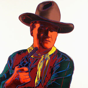 ABOUT EDWARD KURSTAK ANDY WARHOL  Cowboys and Indians, 1986,  John Wayne, FSII 377