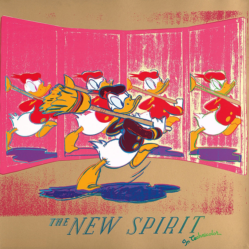ABOUT EDWARD KURSTAK Andy Warhol   from Ads Portfolio 1985,  The New Spirit (Donald Duck) F&S II.357